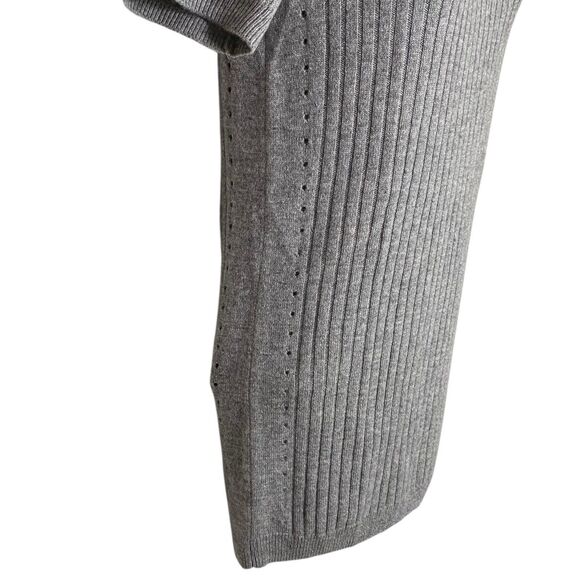 AG Sweater Womens Small Gray Merino Wool Cashmere Pullover Ribbed Top Knit NEW - Picture 6 of 9